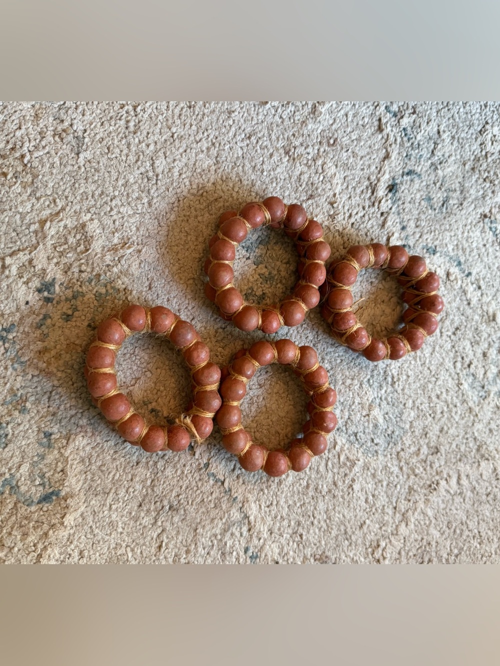 4 napkin rings